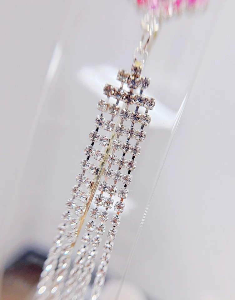 Butterfly Headband, Butterfly Costume Crown, Silver Hair Crown, Pink Halo Crown - Image 3 of 4