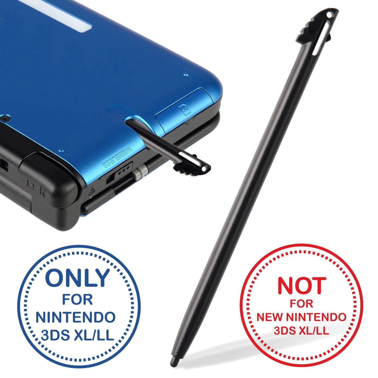 Black Stylus LCD Touch Screen Pen For Nintendo 3DS XL N3DS LL 