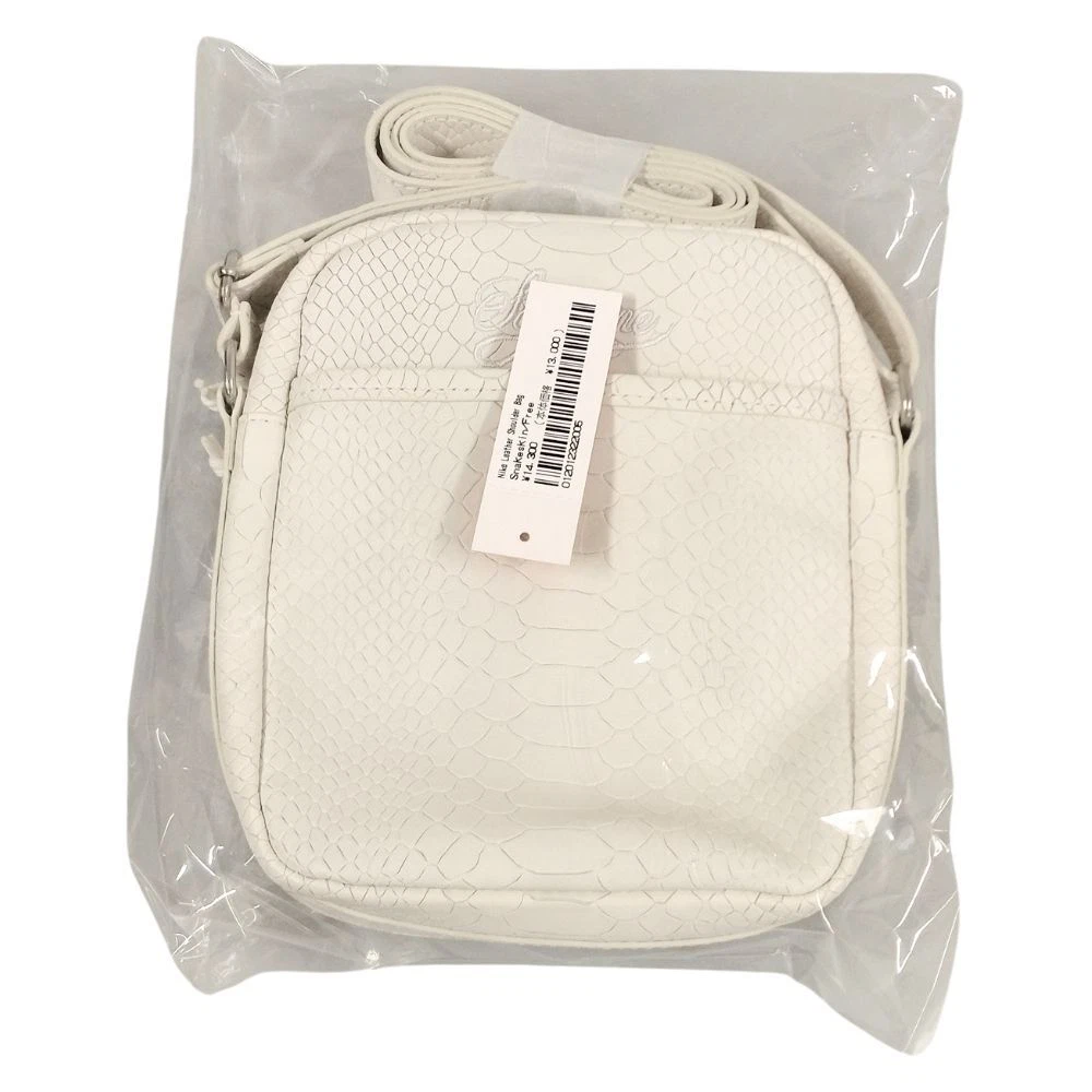 SUPREME 25SS x Sac à bandoulière en cuir blanc véritable / 45020