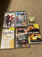 PSP Game Lot of 6 Titles (includes Maps And Booklets), Metal gear acid, GTA VICE