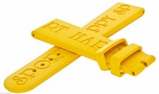 New Chopard Happy Sport 19mm x 16mm Yellow Rubber Watch Band Strap