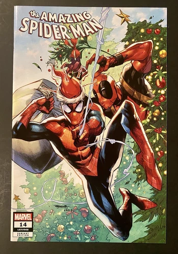 AMAZING SPIDERMAN #14 DEADPOOL X-MAS 1ST APP HALLOWS EVE LTD/1000 No/COA NM 🔑