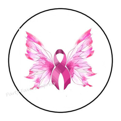 10cm Auto-Aufkleber Sticker Decal Farbe Pink Ribbon Wings Breast Cancer R958
