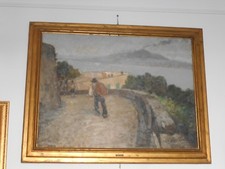 ECCEZIONALE ANTONIO ASTURI ORIGINALE MUSEALE olio su tela 75 X 100 CM 1935
