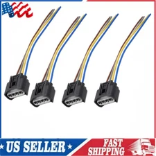4 x Ignition Coil Female Connector Plug Harness For 2002-2010 Toyota Camry 2.4L