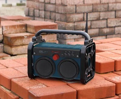 Soundmaster DAB85BL Stereo Baustellenradio Gartenradio Outdoorradio  - Bild 1 von 4
