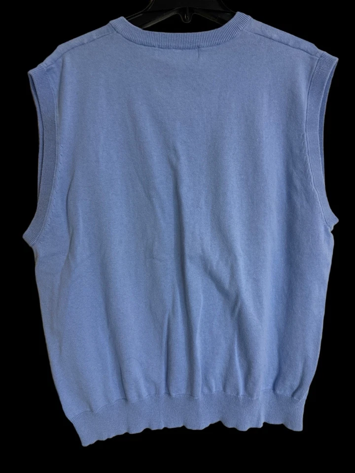 Oscar De La Renta Suéter Chaleco Hombre XXL Azul Pullover LEER DETALLES Foto 2 de 4