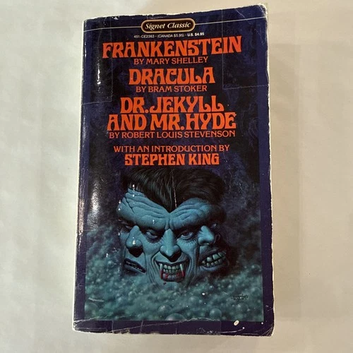 Frankenstein,Dracula,Dr.Jekyll and Mr. Hyde 1978 Paperback Intro Stephen King