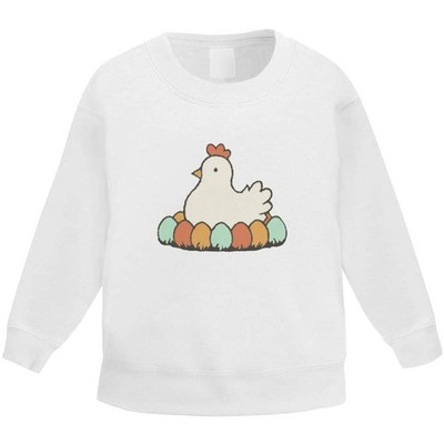 Kinder Sweatshirt / Pullover / Pulli ''Huhn mit Ostereiern'' (KW055670)