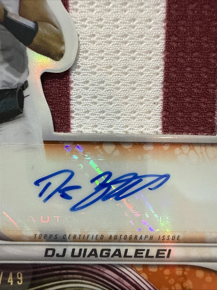 2024 Bowman U Best DJ Uiagalelei Auto /49 - Seminoles / Chargers !! - Image 4 of 4