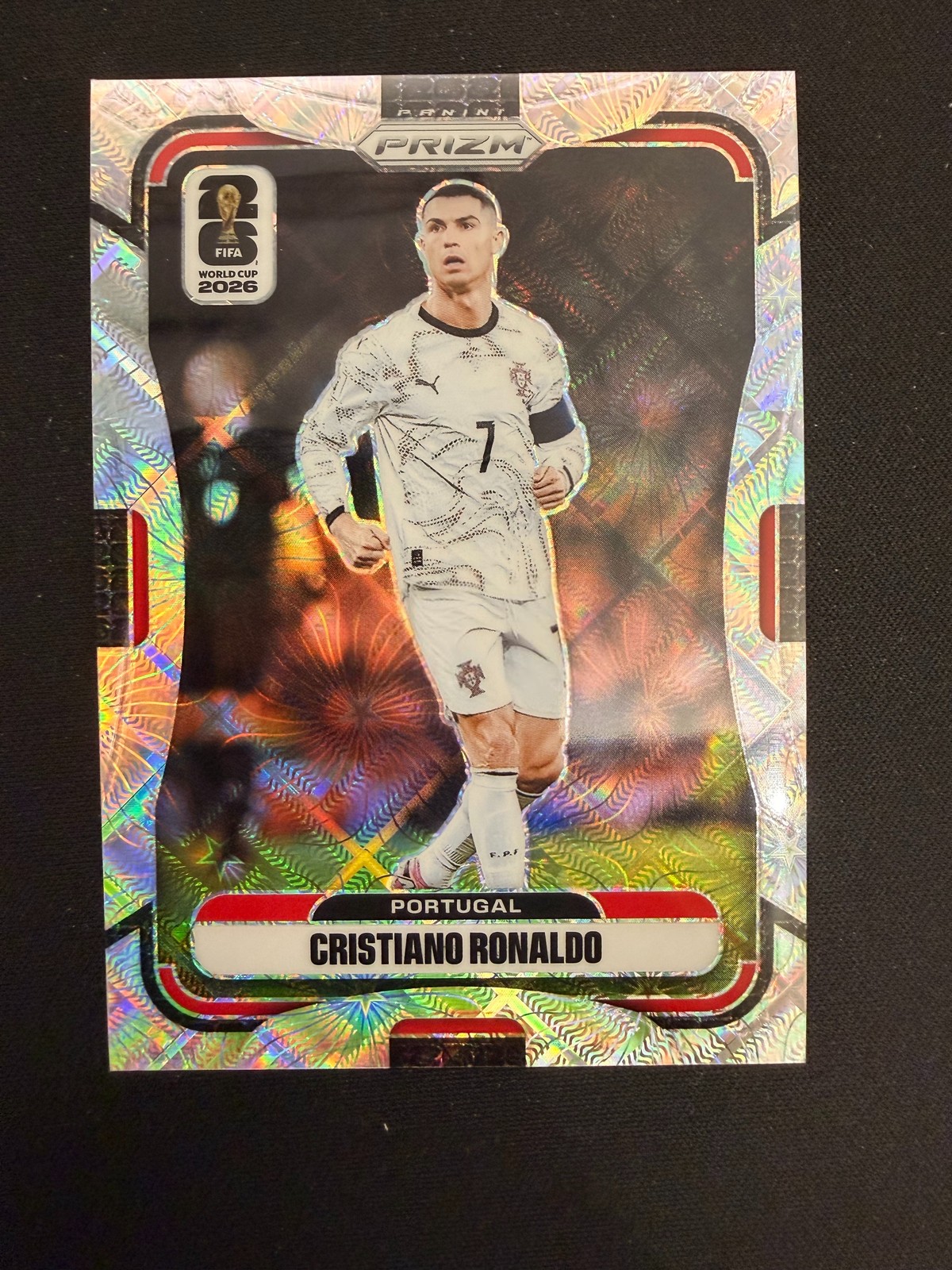 2026 Panini Prizm FIFA World Cup Cristiano Ronaldo #367 Celestial Lattice