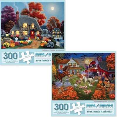 Bits and Pieces - Value Set of Two (2) 300 Piece Jigsaw 300 Puzzles 