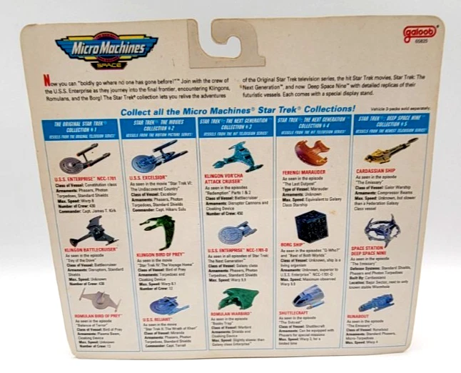 Micro Machines SPACE STAR TREK #2 STAR TREK THE MOVIES 1993 Galoob SELLADO NUEVO Foto 3 de 3
