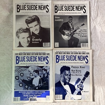LOT of 4 Blue Suede News Magazines 29 30 34 35 Everly Bros Slim Harpo Music