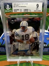 Peyton Manning 1998 Collector’s Edge Odyssey RC #60 BGS 9 Rookie Card. rookie card picture
