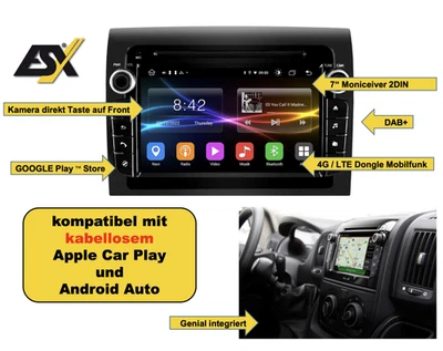 ESX VN740-SD Autoradio kompatibel mit Fiat Ducato, Citroen Jumper, Peugeot Boxer - Bild 1 von 3