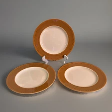 3 Vintage Homer Laughlin 10” Dinner Plates In Morocco Pattern