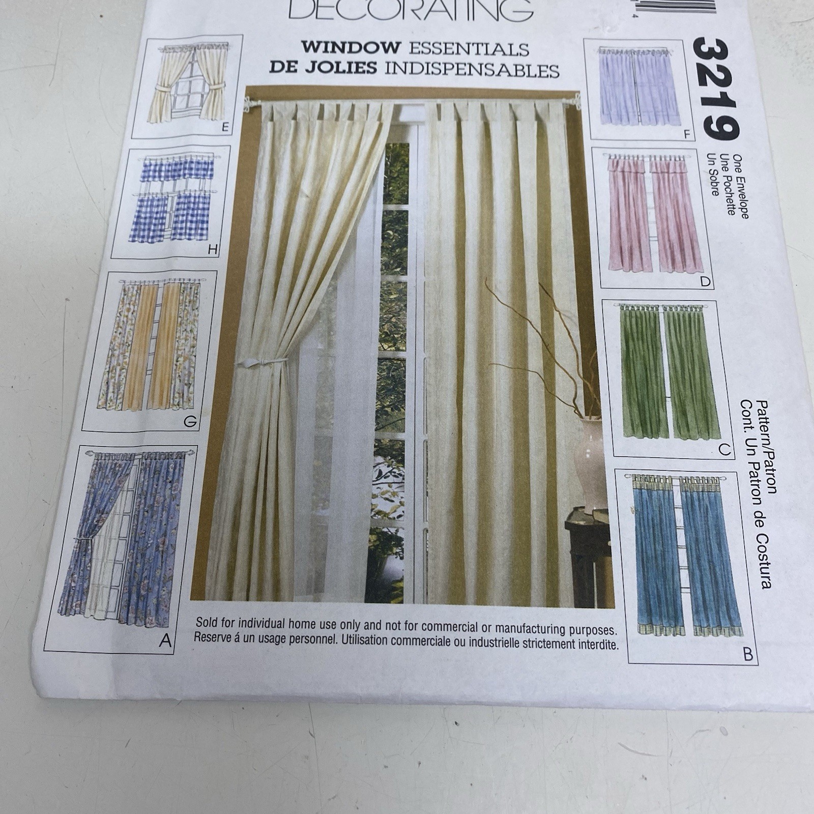McCall's 3219 Window Essentials 8 Different Styles thumbnail 5