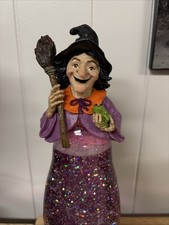 Unique Witch Lamp Light Halloween decoration W/ Fan  Color Changing Light 12.5  