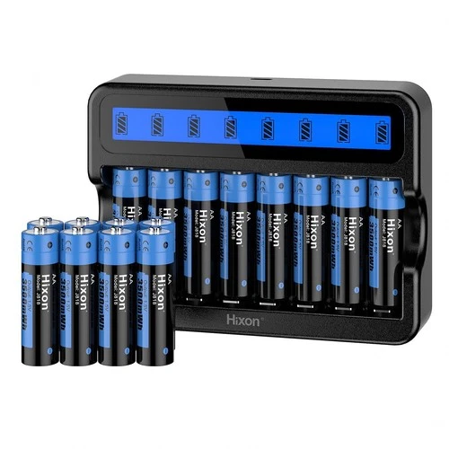 1.5V AA Rechargeable Batteries 3500mWh AA Lithium Battery 8 Solt Charger LOT