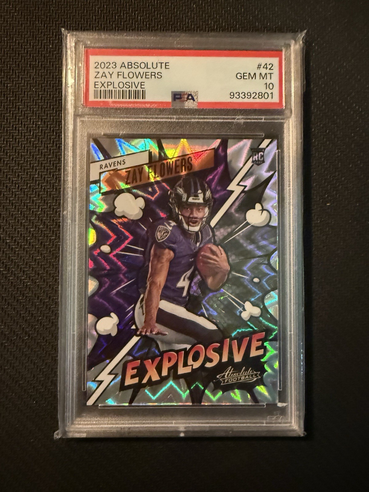 Zay Flowers Panini Absolute Explosive #42 Base