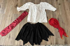  VERY NICE  Girls Handmade SIZE 5 Pirate Costume--4-pieces--HALLOWEEN