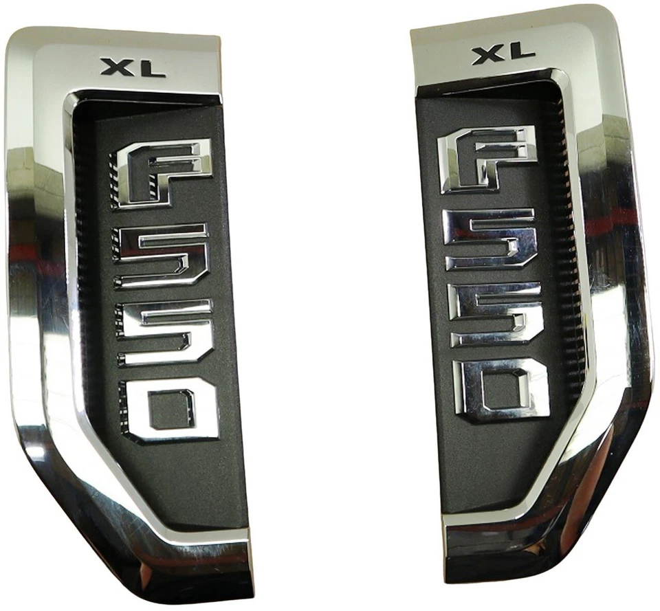 Хромированная эмблема крыла 17–22 Ford F550 XL HC3B55000A72;HC3B55000A73 RH+LH от оригинального производителя - Изображение 2 из 4