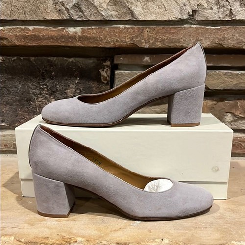 Elegant Gray Women's Block Heel Shoes - 第 1/11 張圖片