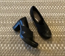 DANSKO Tori Pumps Black Leather High Heels Comfort Shoes 36.5 / 6 - 6.5