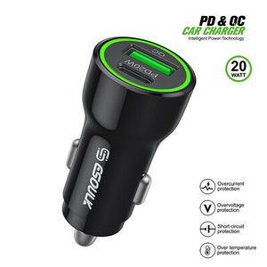20W Car Charger PD +2.4A Adapter ONLY For BLU F5 5G Turbo Speed 