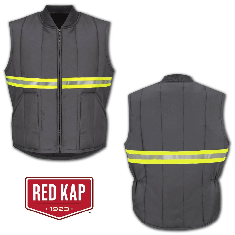 Red Kap Reflective Hi Vis Vest Enhanced Visibility Industrial Work Uniform VT22 - Image 3 of 4