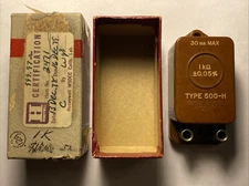 Vintage General Radio . 500-H . 30ma max .1KΩ . USA Ham Radio Equipment