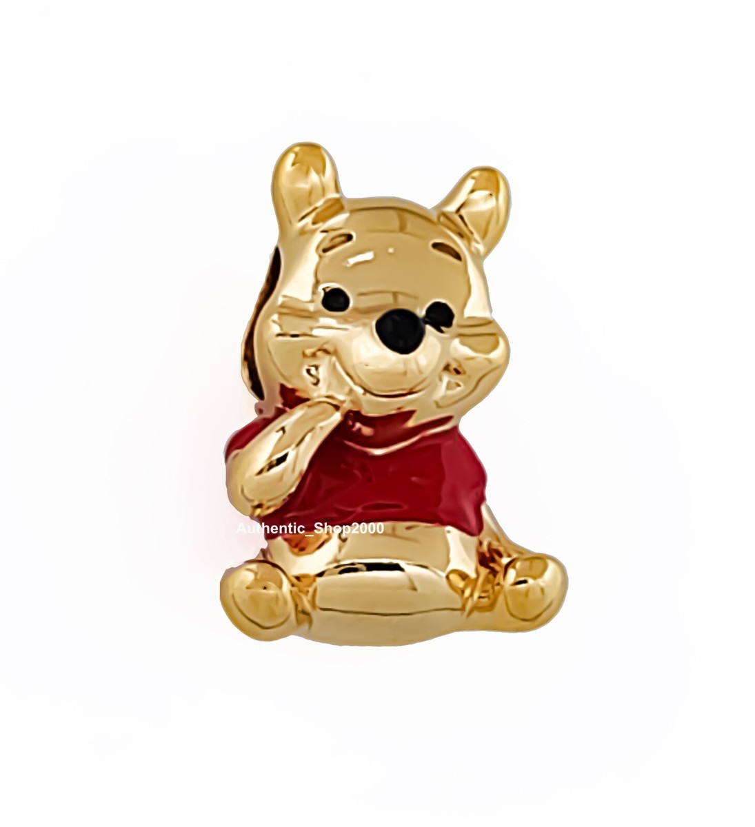 NEW 100% Authentic PANDORA 14k Gold Disney Winnie the Pooh Bear
