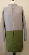 Herno Gc0095d Colour Block Magnetic Closure Coat Size Ita 46 Uk 14