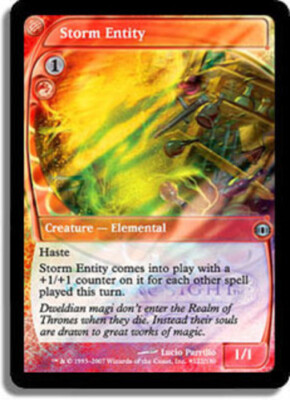 1x Storm Entity - Foil - Launch Promo MTG - Future Sight - NM-Mint
