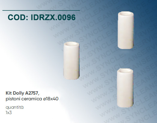 Kit 3 Pistoni Ceramica A2757 Idrobase per Annovi Reverberi RKV