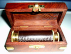 Spyglass Brass w/Leather-Includes Unique Wood Storage Box with Brass Fittings — photo 4