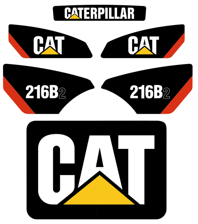 216B2 STICKER SET SKID STEER DECAL KIT 216 LOADER 2B16 | eBay