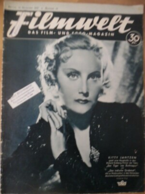 FILMWELT 46 - 14.11. 1937 Kitty Jantzen Marika Rökk Sybille Schmitz Inkijinoff F