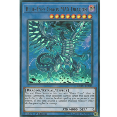 BLUE-EYES CHAOS MAX DRAGON *** ULTRA RARE MINT/NM DUPO-EN048