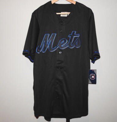 MLB New York Mets Black Baseball Jersey New Mens Big & Tall Sizes