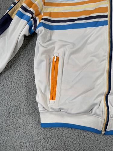 Vintage Coogi Track Jacket Mens Medium White Reversible Spell Out Logo Full Zip - Picture 13 of 18