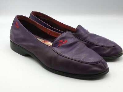 Grasshoppers by Keds Women's Purple Leather Size M Flats Slip