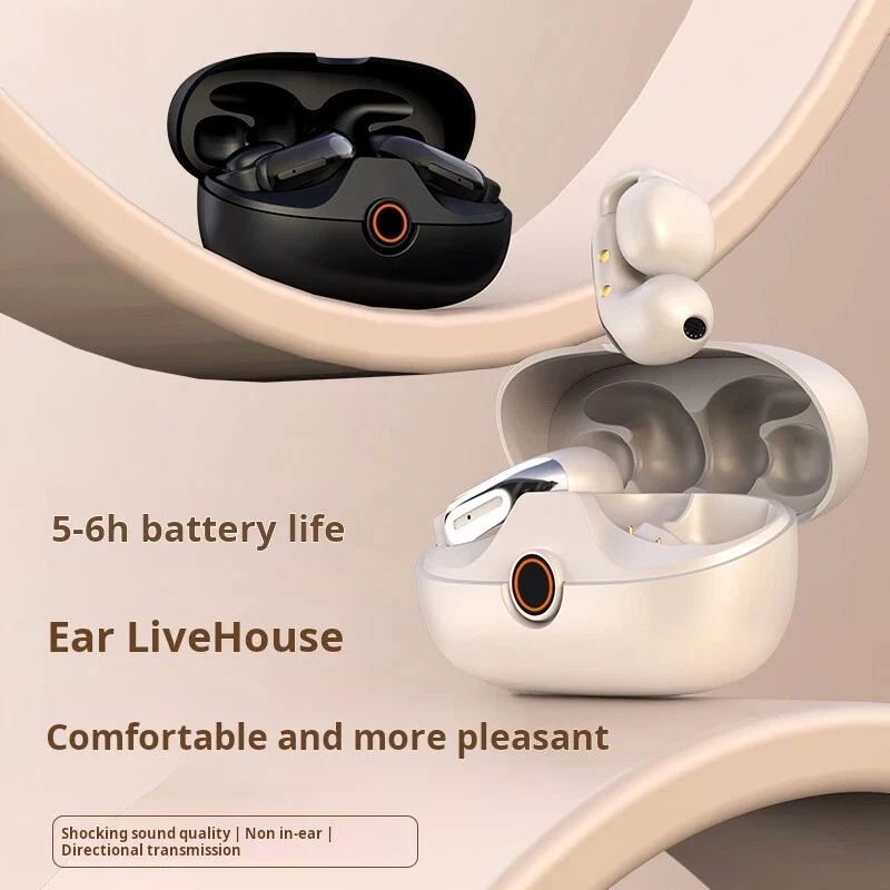 耳夹无线蓝牙耳机 ENC 高清呼叫降噪运动耳塞 — 第 3/4 张图片