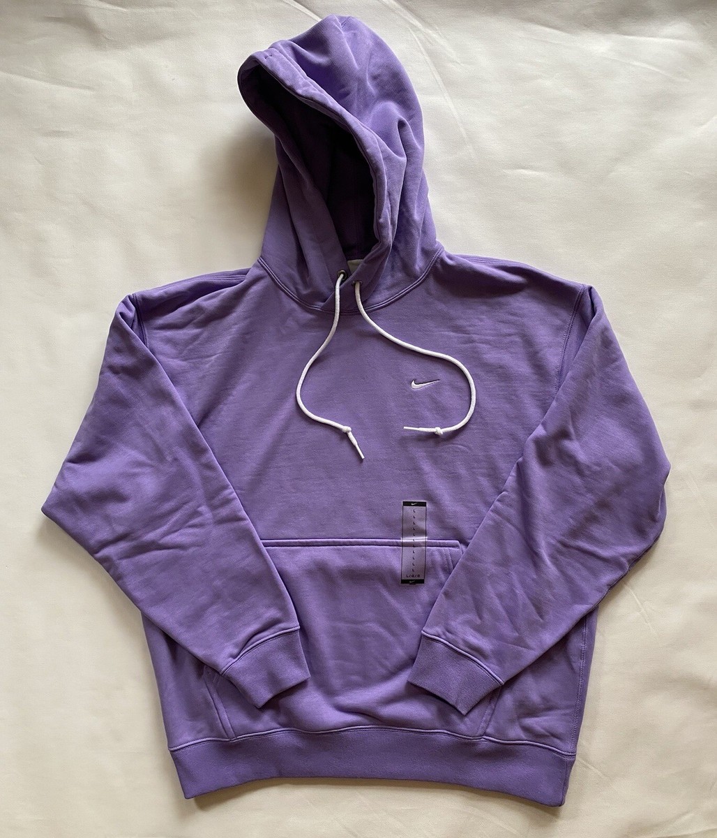 【Nike】ESSENTIALS Solo Swoosh French Terry Pullover Hoodie Nike Solo Swoosh French Terry Pullover Hoodie (M-L) Space