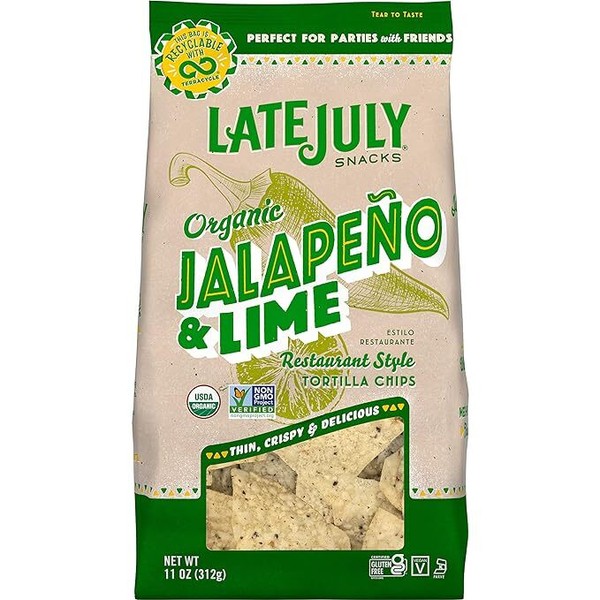 Chips de tortilla jalapeño y lima estilo restaurante aperitivos finales de julio