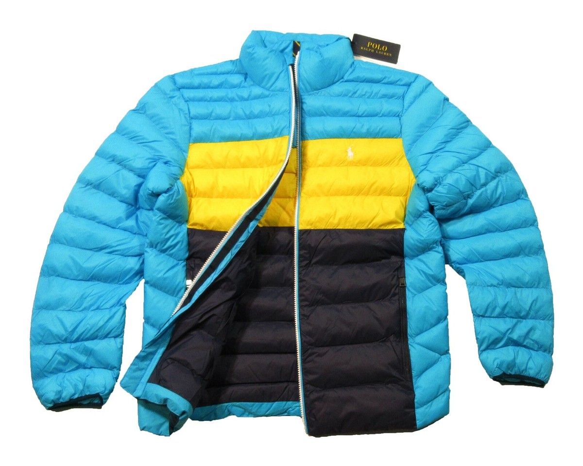 Polo Ralph Lauren Men's Blue Colorblock Packable Water-Repellent