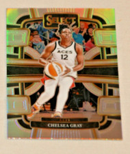 CHELSEA GRAY 2024 SELECT WNBA SILVER PRIZM CONCOURSE #94 LAS VEGAS ACES