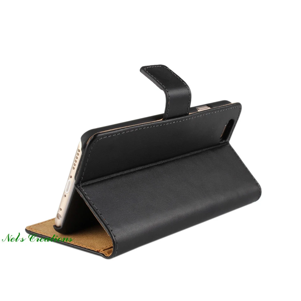 Real Genuine Leather Phone Wallet Case Cover Card Apple IPhone 6 4.7 & Plus 5.5 - Image 4 of 4