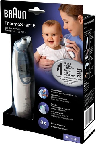 Braun Thermoscan IRT 4520 Digital Baby Children Professional Ear Thermometer New